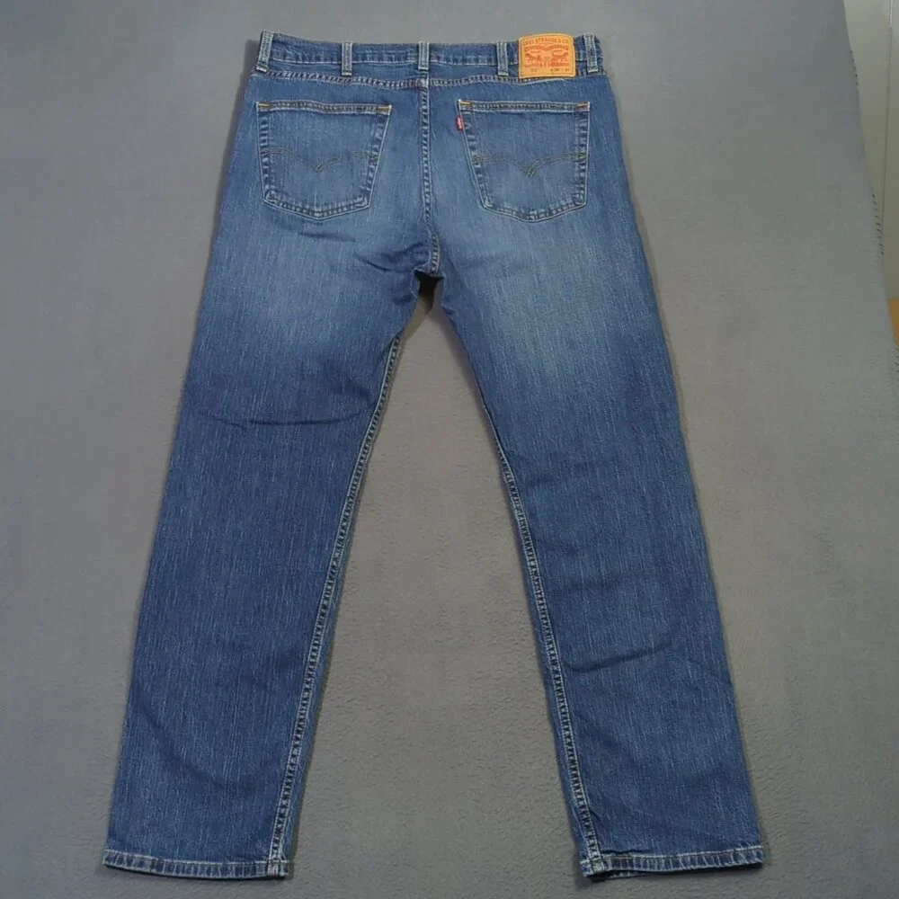 Levi's Jeans Men's 38x34 Fits 37x31 Blue 505 Regular Fit Straight Leg Denim